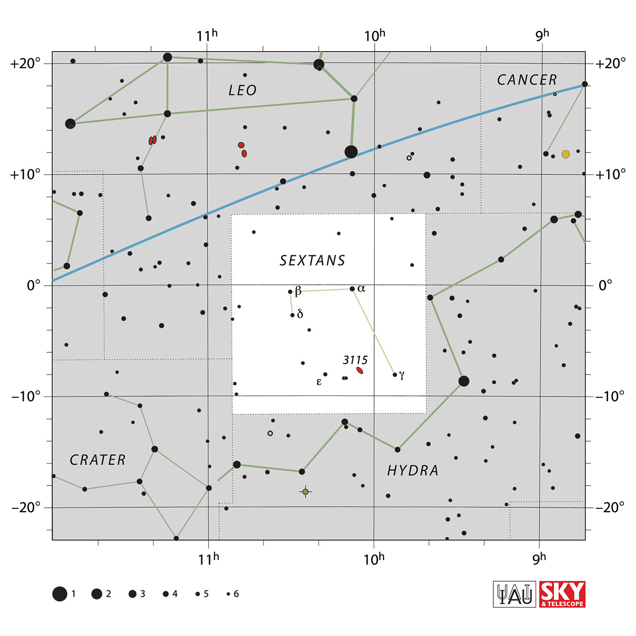 Sextans Constellation − Poornaprajna Amateur Astronomers Club